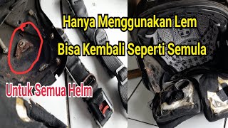 CARA MEMPERBAIKI TALI HELM PUTUS - Tutorial Perbaiki Gesper Helm - How to Fix a Broken Helmet Strap