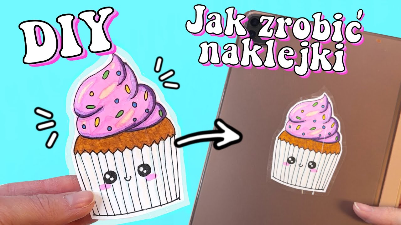 Jak Zrobić Naklejki Z Papieru Do Pieczenia Jak Zrobić Naklejki w Domu! DIY Naklejki z Papieru - YouTube