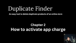How to activate monthly charge of Duplicate Finder - WebAppsLive
