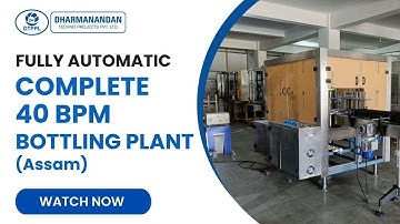 Complete Fully Auto 40 BPM Bottling Plant | Packaged Drinking Water Plant