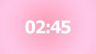 2 Minute 45 Second Timer 🌸 No Music | 2 Minute 45 Second Aesthetic Countdown Timer | 2m45s