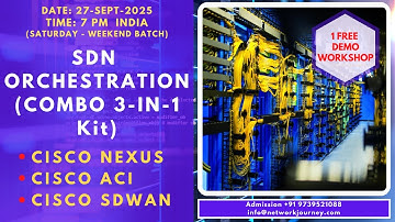 🔥 New Batch Launch: Cisco ACI + Cisco SD-WAN | Starting 18-Oct-2025 Sat | LAB-Focused Training