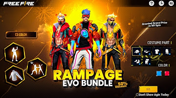 Rampage Evo Bundle Return আসছে 😍 | Ff New Event Bd Server | Free Fire New Event