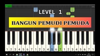 tutorial piano bangun pemudi pemuda (easy) - by junfarabi