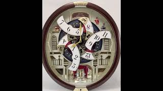 Seiko Melodies in Motion Special Collectors Edition Wall Clock QXM554BRH with Swarovski Crystals