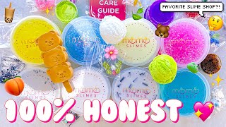 $140 Momo Slimes Famous Slime Shop Review  🍑 100% Honest! Cute & inflatable slimes :)