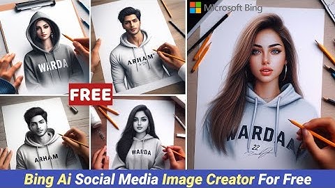 Create Pencil Art Tiktok Viral 3D Photo Editing Tutorial |Bing Ai Image Creator.