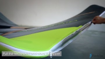 Curved Tension Fabric Back Wall for Trade Shows by FormTex