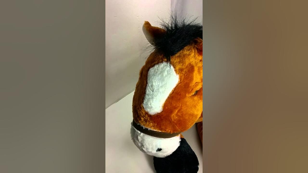 Toddler Toys Plush Riding Pony Horse Neighs & Whinnies Giggles