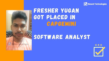 Besant Technologies Reviews | Yugan  Got Placed in Capgemini |Best Software Testing Course Bangalore