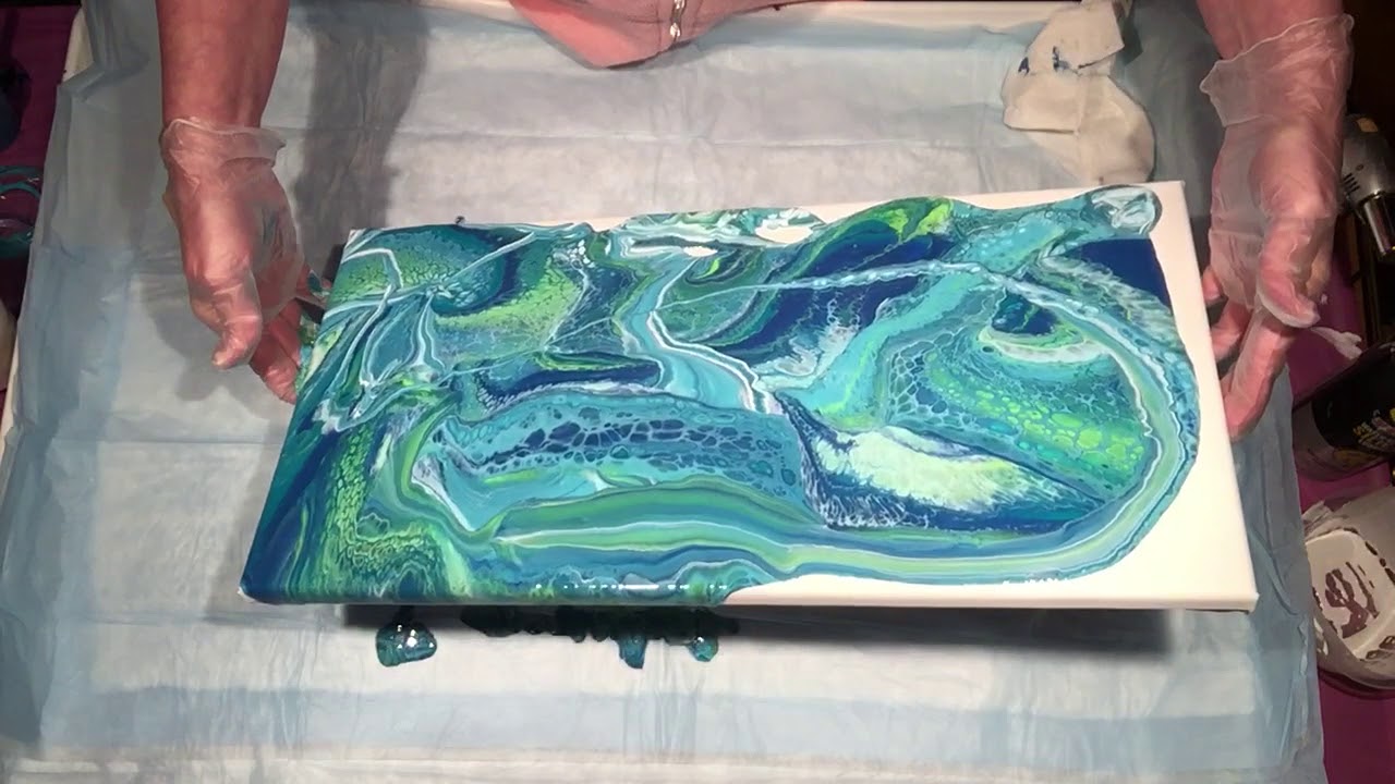 (032) Dirty Pour Acrylic Pouring - YouTube