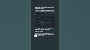 remove duplicates from the list of a model instances #shorts