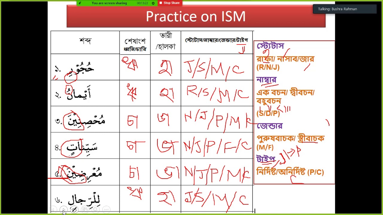 Quranic Arabic Basic Grammar Day 11 Practice and solve on Ism YouTube