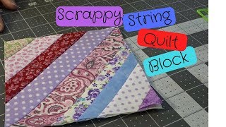 How to Make A Scrappy String Quilt Block