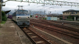 JR貨物【EF66 101号機】配6867レ 広島→新南陽 大竹駅発車