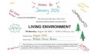 August 2025 Living Environment Regents Review (Part A #1-30) LAST SECOND REGENTS REVIEW!