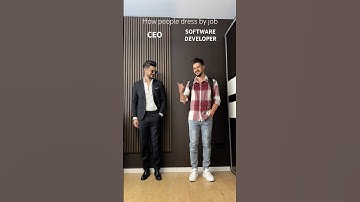 How people dress by job | CEO vs Software Developer? #howpeopledressbyjob #ceo #softwaredeveloper
