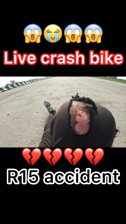 🥹live crash myr15v3 bike 🥲 #viralshort #viralyoutube #video  #motovlog #akshat #Garg #delhi