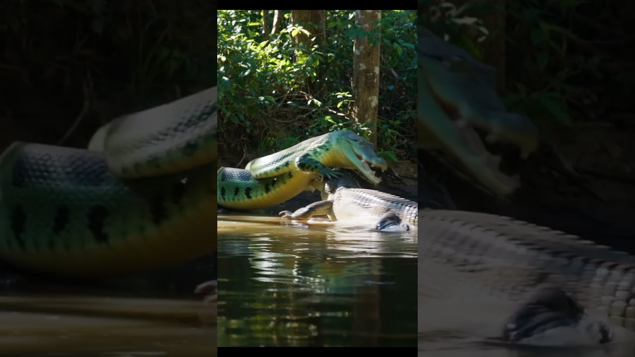 "Anaconda vs Crocodile | Realistic Jungle Battle ASMR"