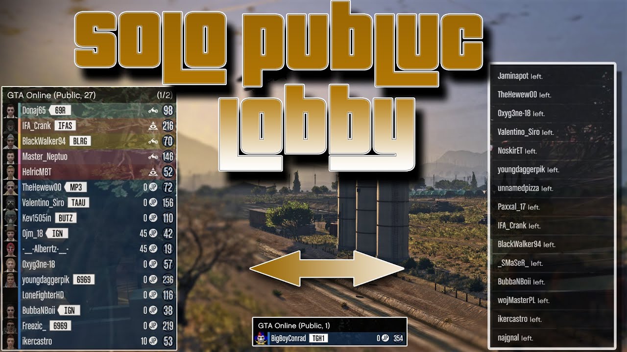 How To Make Solo Lobby Gta 5 Pc