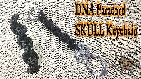 A DNA Paracord SKULL KEYCHAIN- This is How I Do It! | KALYO Paracord