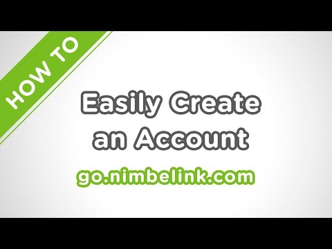 How to Create an Account Online with NimbeLink