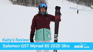 Kaity's Review-Salomon QST Myriad 85 Skis 2020-Skis.com - YouTube