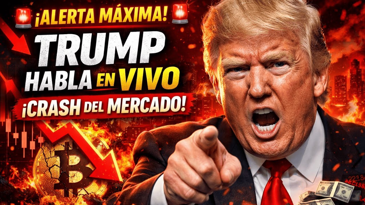 🚨 TRUMP PUEDE CRASHAR BITCOIN HOY (EN VIVO)