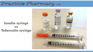 Insulin vs tuberculin syringe