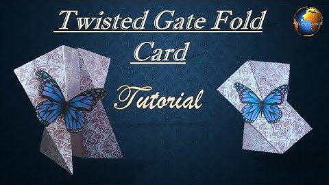 Twisted Gate Fold Card Tutorial | Diagonal Fold Card Tutorial | Easy & Simple Card | My Craft World