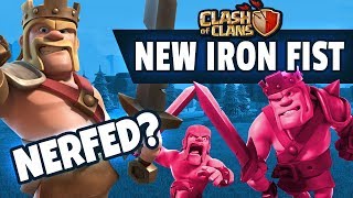 BARB KING's NEW IRON FIST ABILITY - Clash of Clans