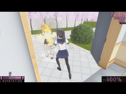 Sunbathing Osana Heavy Weight New Animations Push Senpai Into Fountain Yandere Simulator Youtube - yandere simulator recreated in roblox almost perfectly hide and seek roblox