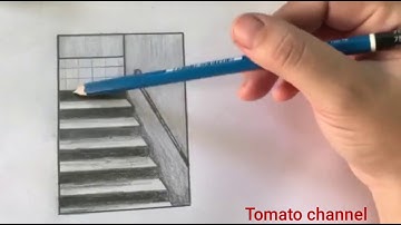 Vẽ cầu thang 3D - Draw 3D stairs