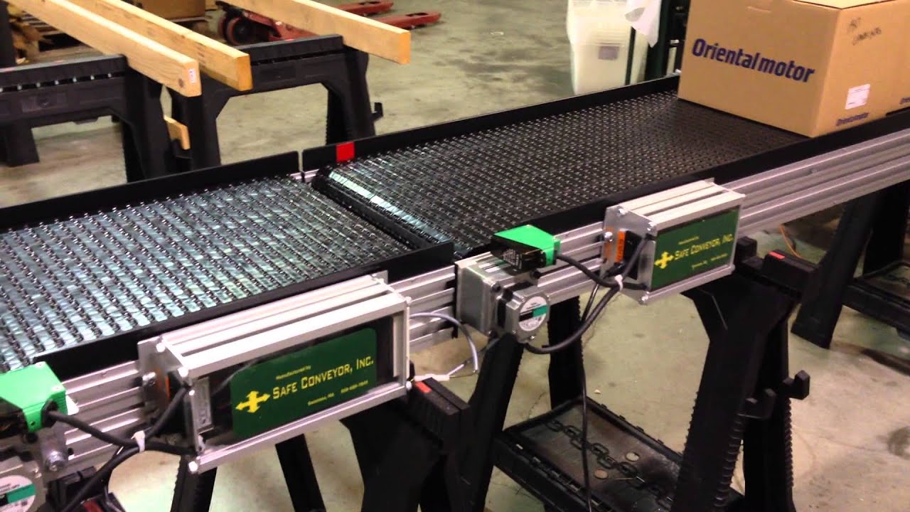 Zero Force Accumulation Zone Conveyor by Safe Conveyor Inc. Swansea MA
