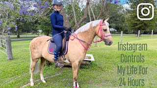 Instagram Controls My Life For 24 Hours  | equestrianemmy | #equestrian