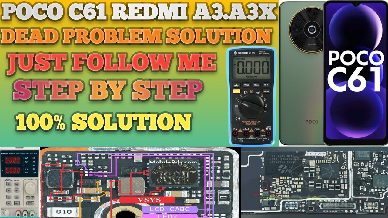 Poco C61, Redmi A3, A3X 2024 Dead Problem 100% Solution