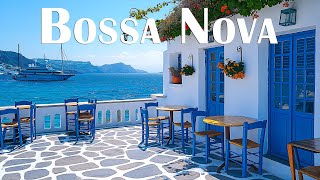 Summer Jazz Bossa Nova  Seaside Cafe Jazz & Bossa Nova Music with Ocean Wave Sound for Study, Relax
