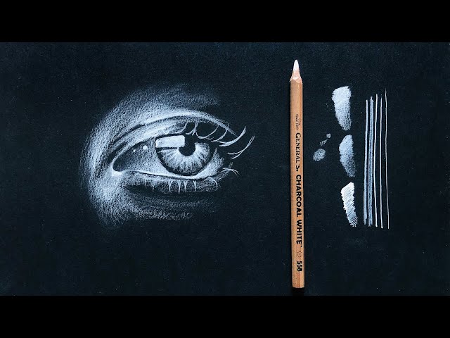 Drawing on Black Paper for Beginners - Step by Step | Tools and Materials  for Black Paper Drawing - YouTube