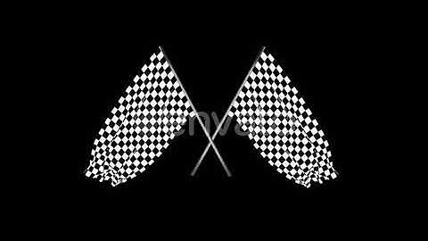 Checkered Race Flag Waving with an Alpha Channel | Motion Graphics - Envato elements