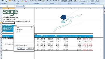 Sage 300 ERP formerly Sage ERP Accpac Intelligence Essentials  Work with Reports in Excel