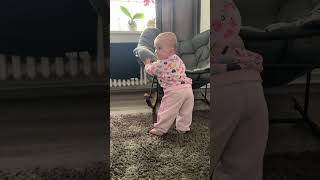 Baby Girl Showing off Her Dance Moves
