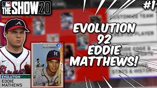 GRINDING FOR 92 EDDIE MATTHEWS! NO MONEY SPENT #1! MLB The Show 20 Diamond Dynasty