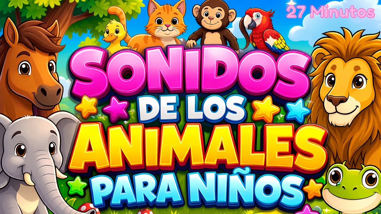 🐾 Sonidos De Los Animales Para Niños | Aprende Los Nombres y Los ...