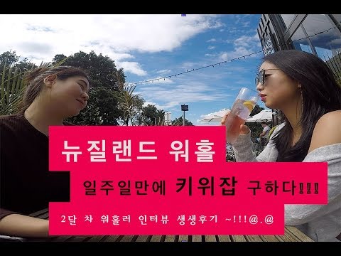 [KIWILIFE]New Zealand Working Holiday 뉴질랜드 워홀, 일주일만에 키위잡 구하는 법!!!!