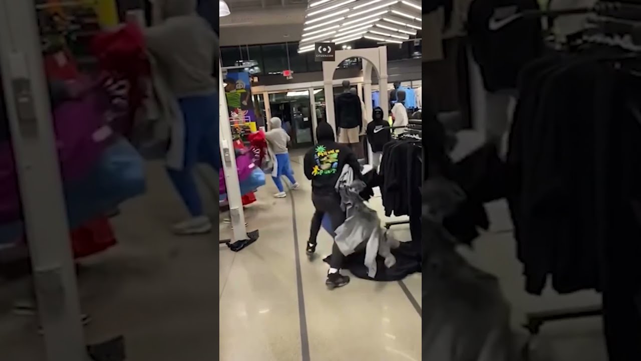 Flash Mob Ransacks Los Angeles Nike Store Video Shows