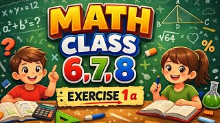 Math Class 6,7,8 Exercise 1 a #rationalnumbers