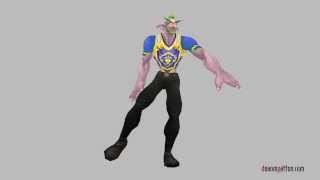 Warcraft Dance Studio: Worgen Male dance to Night Elf Male