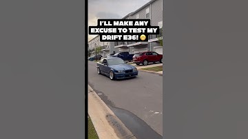 BMW E36 drift-build tested after installing any part.