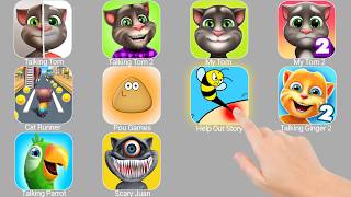 Talking Tom,Help Me Tricky Story,My Angela,Talking Juan,Talking Pierre,Cat Runner,Pou,My Tom screenshot 4