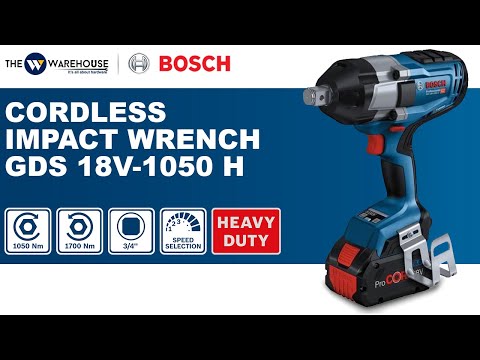 Bosch Cordless Impact Wrench GDS 18V-1050 H - Thewwarehouse.com